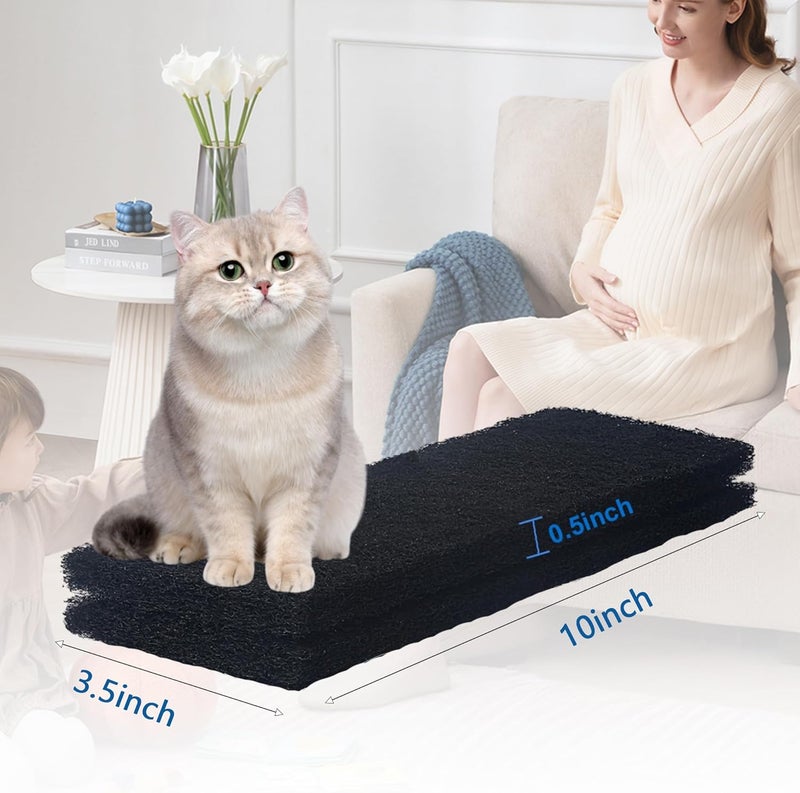 caqeaus 2xThickened and Durable 8 Pack Carbon Filters Compatible with Litter Robot 3 Replacement Filters for Absorbing Odors Control Damp from Pets and Keep Home Fresh - Image 2
